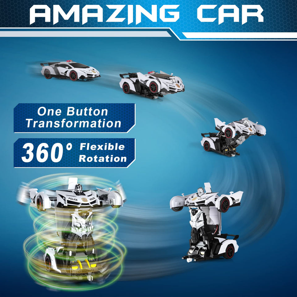 Remote Control Car - Transform Toys Car Robot,