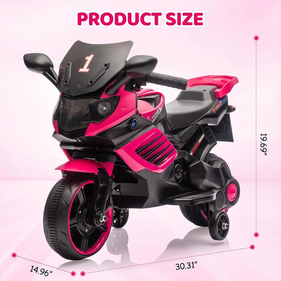 Motocicleta para niños de 6 V, coche de juguete eléctrico