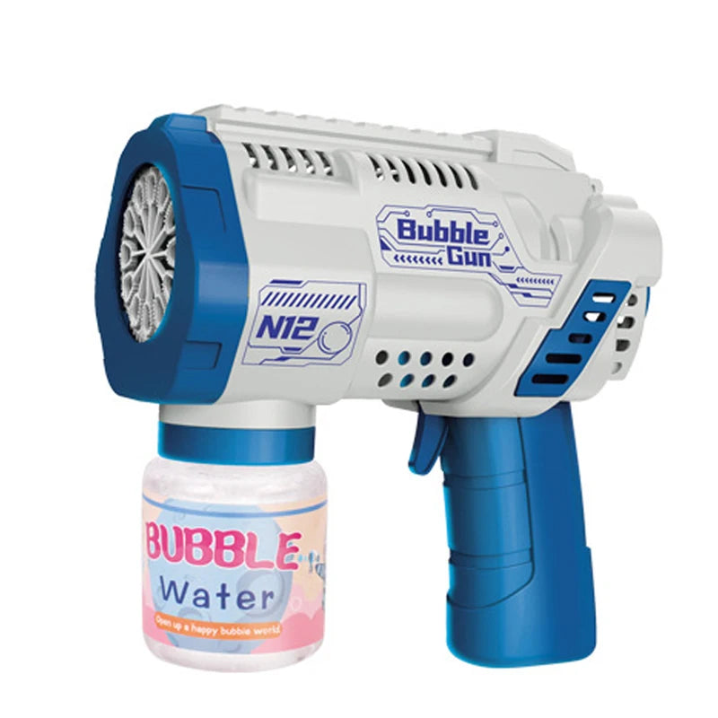 Pistola de burbujas automática de 12 orificios, máquina de burbujas