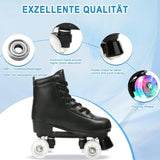 Patines de ruedas cuádruples de cueroueda