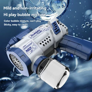 Pistola de burbujas automática de 12 orificios, máquina de burbujas