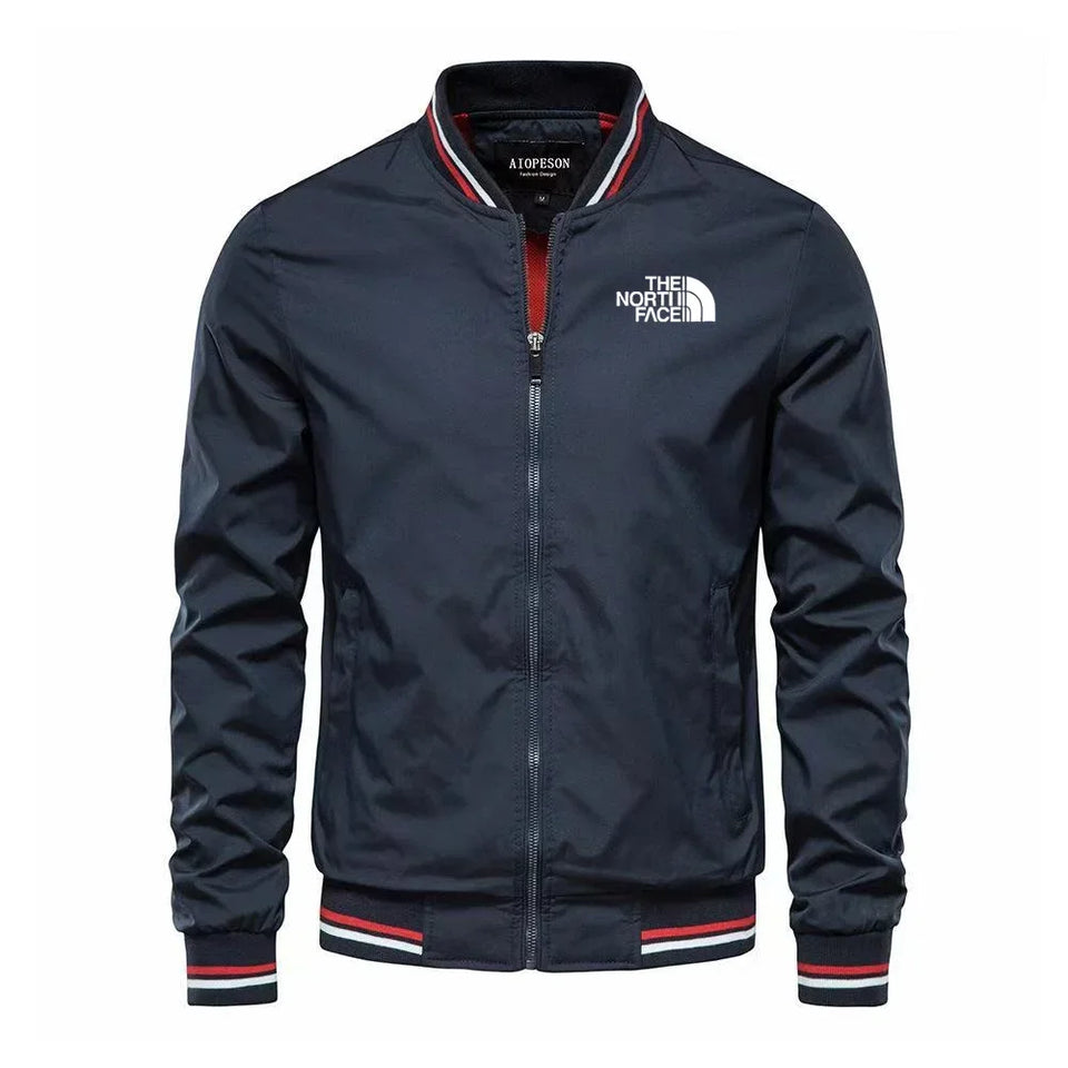 Men's woven casual multi-functional jacket, outdoor sports windproof, waterproof, sun-proof, hoodless slimming jacket