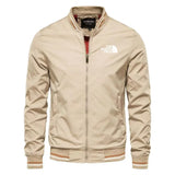 Men's woven casual multi-functional jacket, outdoor sports windproof, waterproof, sun-proof, hoodless slimming jacket