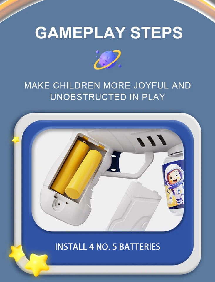 Pistola de burbujas totalmente automática