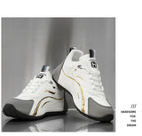 Zapatos informales con superficie de cuero para hombre, calzado deportivo