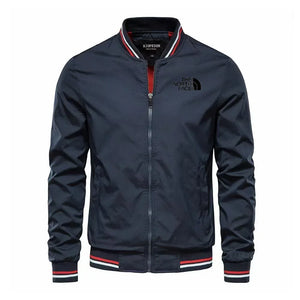 Men's woven casual multi-functional jacket, outdoor sports windproof, waterproof, sun-proof, hoodless slimming jacket