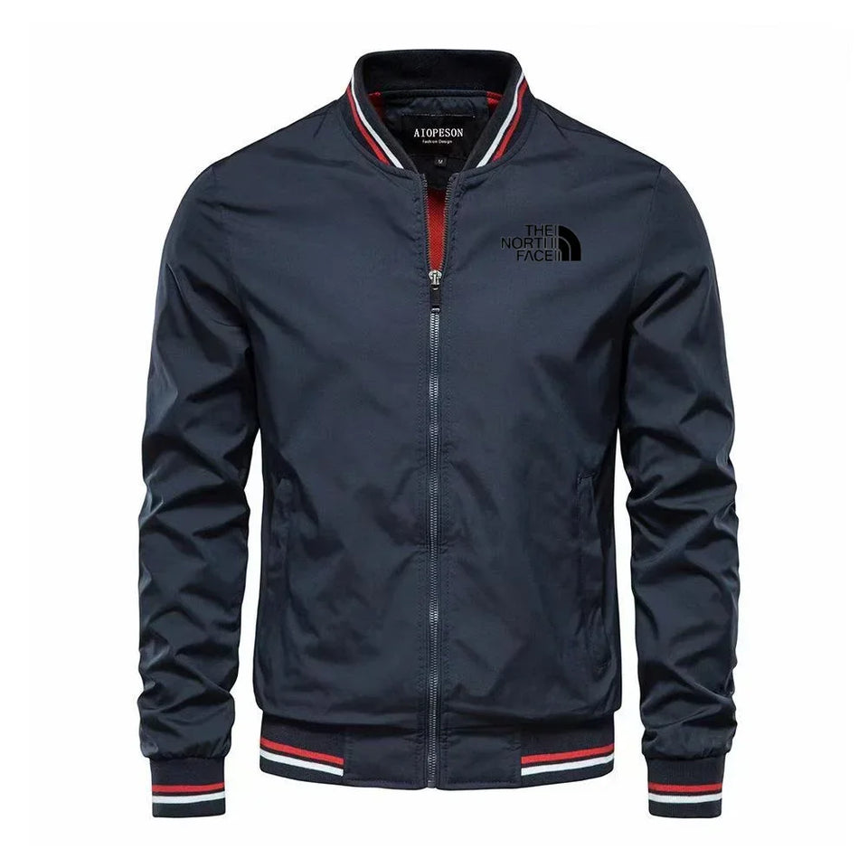 Men's woven casual multi-functional jacket, outdoor sports windproof, waterproof, sun-proof, hoodless slimming jacket