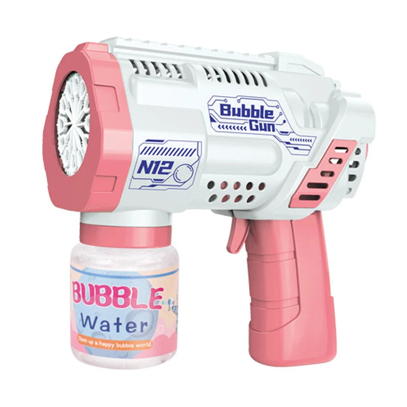 Pistola de burbujas automática de 12 orificios, máquina de burbujas