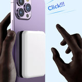 cargador rápido inalámbrico magnético para batería de respaldo de iPhone