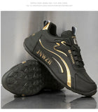 Zapatos informales con superficie de cuero para hombre, calzado deportivo