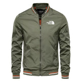 Men's woven casual multi-functional jacket, outdoor sports windproof, waterproof, sun-proof, hoodless slimming jacket