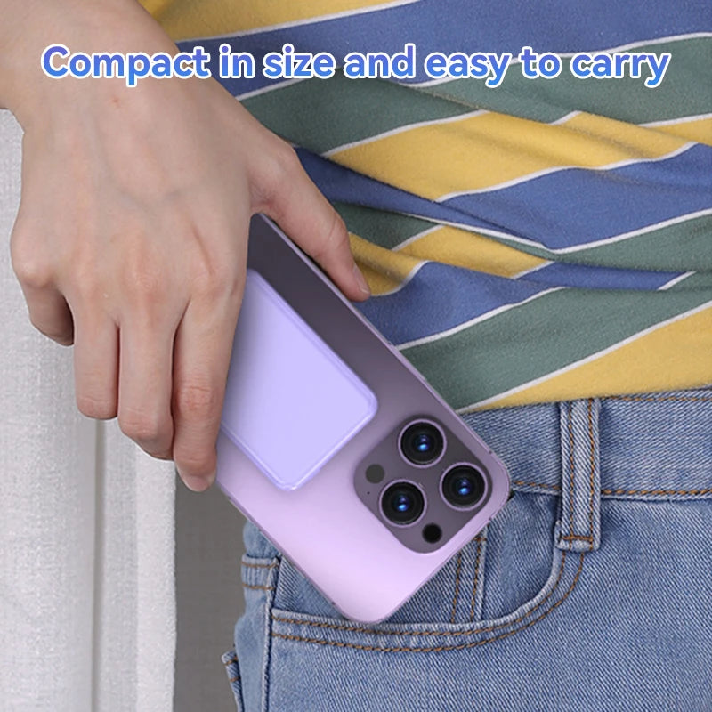 cargador rápido inalámbrico magnético para batería de respaldo de iPhone