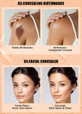 Borrador corrector en barra cubierta ojeras pecas tatuaje hidratante