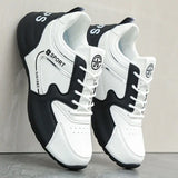 Zapatos informales con superficie de cuero para hombre, calzado deportivo