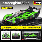 Lamborghini SC63 LMDh Porsche 963 Romeo modelo de carreras