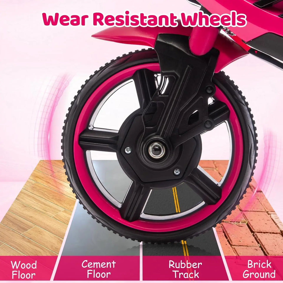 Motocicleta para niños de 6 V, coche de juguete eléctrico