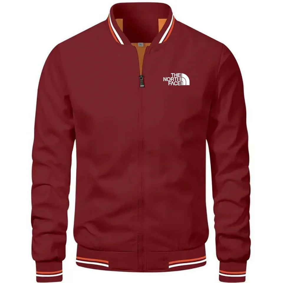 Men's woven casual multi-functional jacket, outdoor sports windproof, waterproof, sun-proof, hoodless slimming jacket