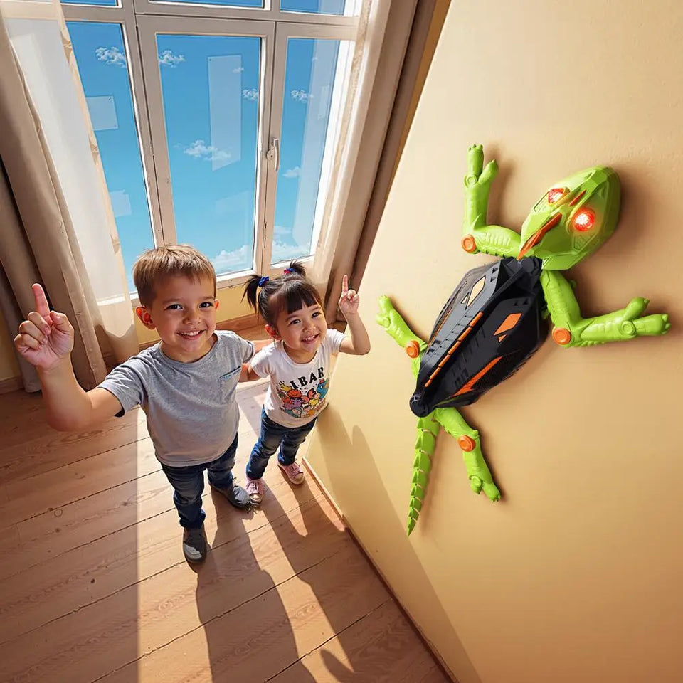 Robot Gecko de escalada de pared con Control remoto, juguete de escalada para niños,