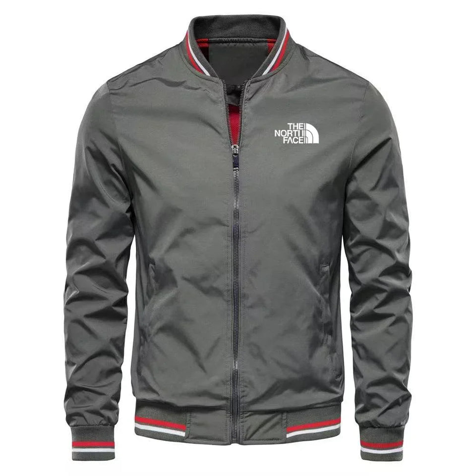 Men's woven casual multi-functional jacket, outdoor sports windproof, waterproof, sun-proof, hoodless slimming jacket