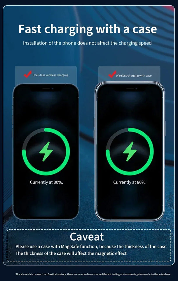 Cargador inalámbrico magnético rápido para coche