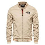 Men's woven casual multi-functional jacket, outdoor sports windproof, waterproof, sun-proof, hoodless slimming jacket