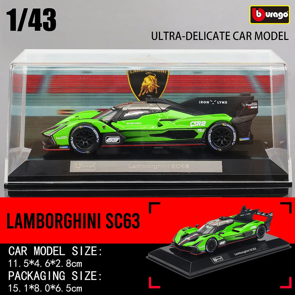 Lamborghini SC63 LMDh Porsche 963 Romeo modelo de carreras