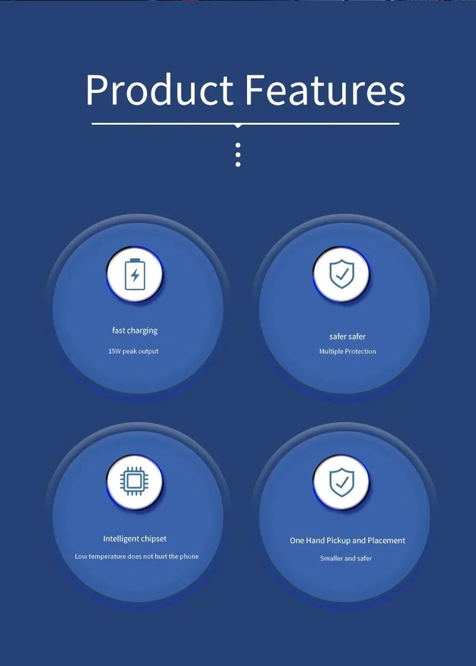 Cargador inalámbrico magnético rápido para coche