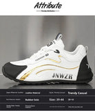 Zapatos informales con superficie de cuero para hombre, calzado deportivo