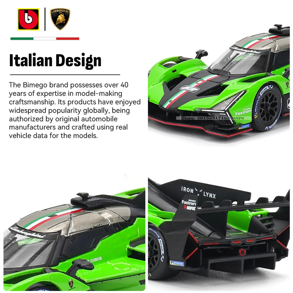 Lamborghini SC63 LMDh Porsche 963 Romeo modelo de carreras