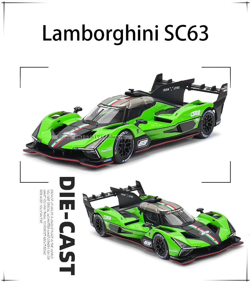 Lamborghini SC63 LMDh Porsche 963 Romeo modelo de carreras