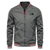 Men's woven casual multi-functional jacket, outdoor sports windproof, waterproof, sun-proof, hoodless slimming jacket