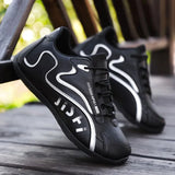 Zapatillas de deporte impermeables de cuero PU para Hombre,