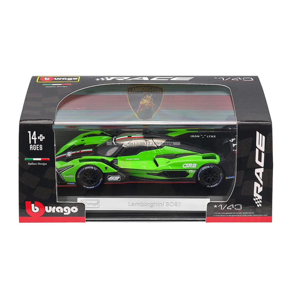 Lamborghini SC63 LMDh Porsche 963 Romeo modelo de carreras