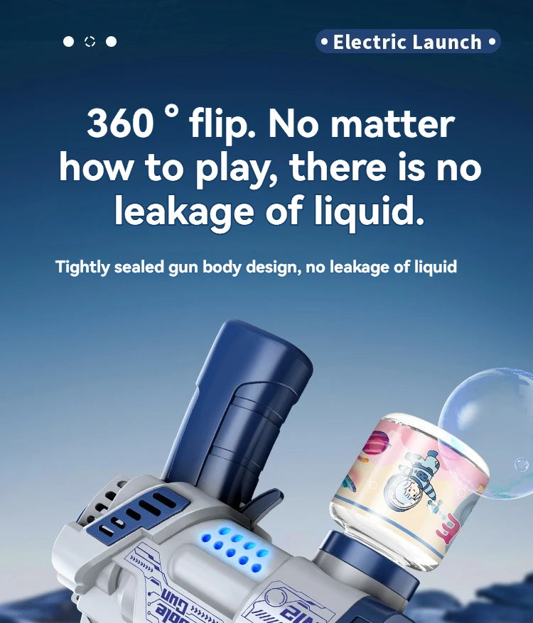 Pistola de burbujas automática de 12 orificios, máquina de burbujas