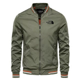 Men's woven casual multi-functional jacket, outdoor sports windproof, waterproof, sun-proof, hoodless slimming jacket