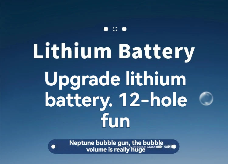 Pistola de burbujas automática de 12 orificios, máquina de burbujas