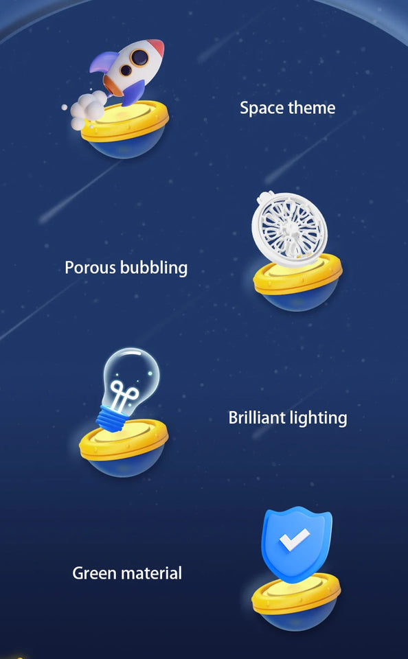 Pistola de burbujas totalmente automática