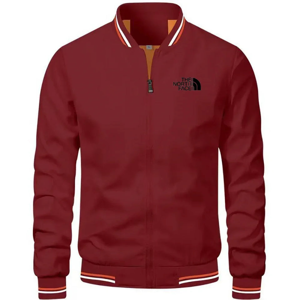 Men's woven casual multi-functional jacket, outdoor sports windproof, waterproof, sun-proof, hoodless slimming jacket